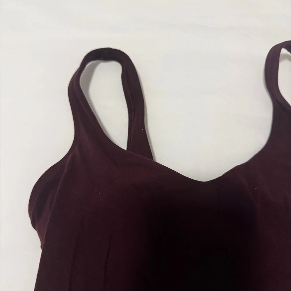 Lululemon Burgundy Maroon Align Tank Top - Picture 2 of 6